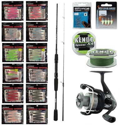 YekOutdoor Silikonlu LRF Seti Okuma Wave Power 228 cm 2-12 gr Lrf Kamışı&Okuma Revenger RV-25 FD Olta Makinesi