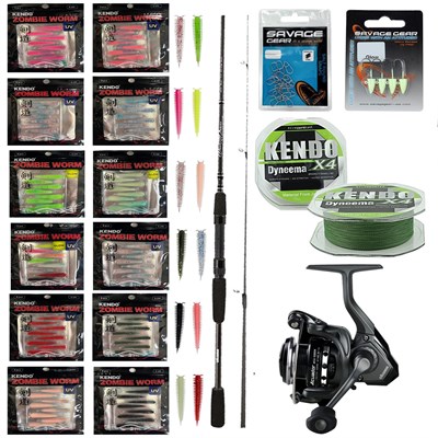 YekOutdoor Silikonlu LRF Seti Okuma Wave Power 228 cm 2-12 gr Lrf Kamışı&Okuma Acuador ACU-1000A 3+1BB Olta Makinesi