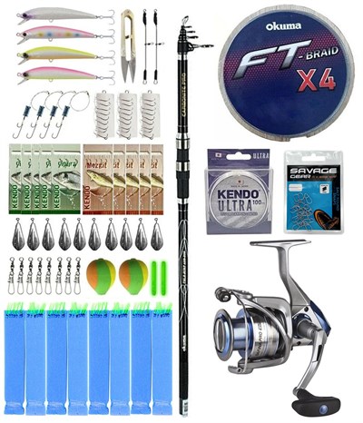 YekOutdoor Surf Olta Seti Okuma Carbonite Pro Tele Surf 420 cm Surf Kamışı&Okuma Safina Pro 8000 Olta Makinesi