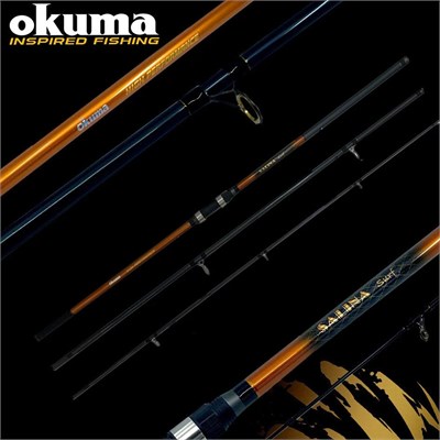 YekOutdoor Surf Olta Seti Okuma Salina Surf 420 cm 3 Parça Surf Kamışı&Okuma Ceymar C-8000A Olta Makinesi