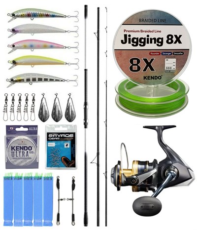 YekOutdoor Surf Seti Shimano Kamış Beastmaster K Surf Tubular 4,50m 225g 3pc Low Rider DPS& Shimano Makina Spheros 8000 SW A HG
