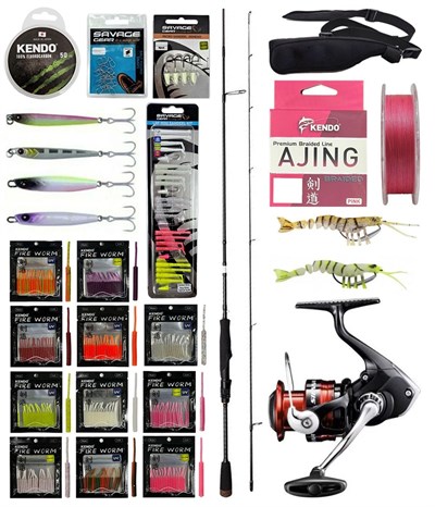 YekOutdoor ULTRA LRF Seti Savage Gear SG2 Ultra Light Game 2.13M 2-10GR &Shimano Sienna 1000 Fg Lrf Makinesi
