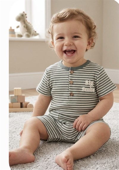 BEBEK TULUM ROMPER  BAMBOO STRIPED