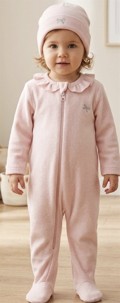 BEBEK TULUM TAKIM ROMPER HAT SET CASUAL