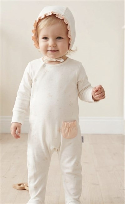 BEBEK TULUM TAKIM ROMPER HAT SET LITTLE SWAN LOVE