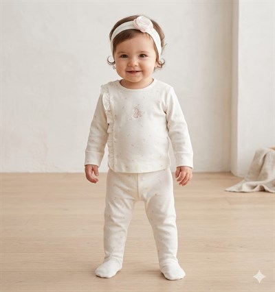 BEBEK ZIBIN TAKIM 3 PCS SIDE SNAP SET SUMMER TIME