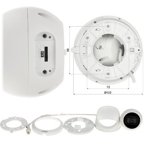 DAHUA IPC-HDBW2431TM-AS-0280B-S2 4MP 2.8MM IP67 IR SESLİ DOME STARLIGHT KAMERA 30MT