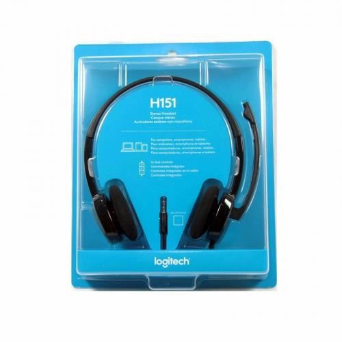 LOGİTECH H151 GÜRÜLTÜ ÖNLEYİCİ STEREO MİKROFONLU KABLOLU KULAKÜSTÜ KULAKLIK (981-0000589)