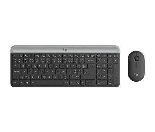 LOGİTECH MK470 İNCE KABLOSUZ KLAVYE VE  MOUSE SETİ SİYAH (920-009435)