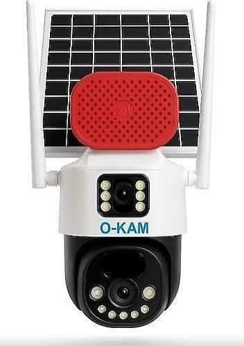 O-KAM-7015 4G SİM KARTLI SOLAR PANELLİ 2 LENSLİ PTZ KAMERA 3MP+3MP