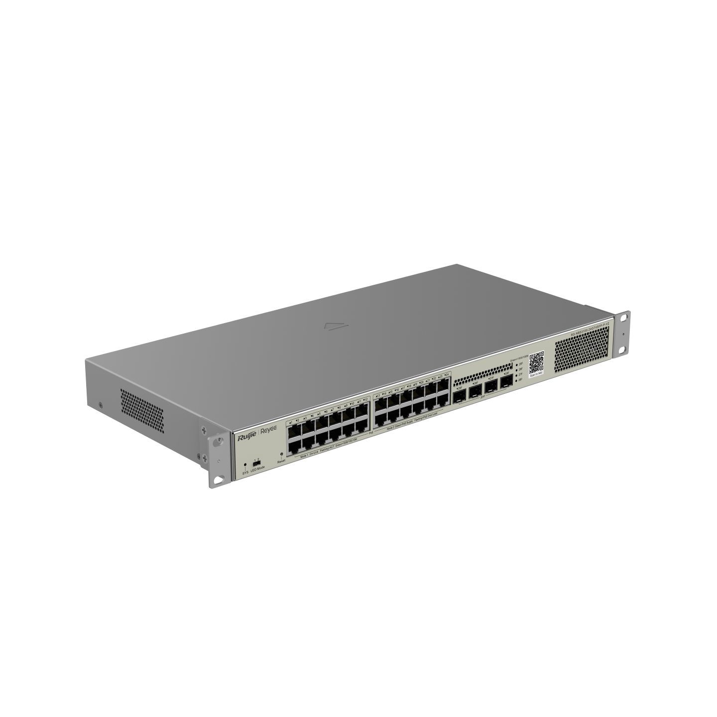 RUIJIE REYEE RG-NBS3100-24GT4SFP-P 24 PORT 10/100/1000 24 PORT POE 4 X SFP 370 WATT YONETILEBILIR RACK MOUNT SWITCH
