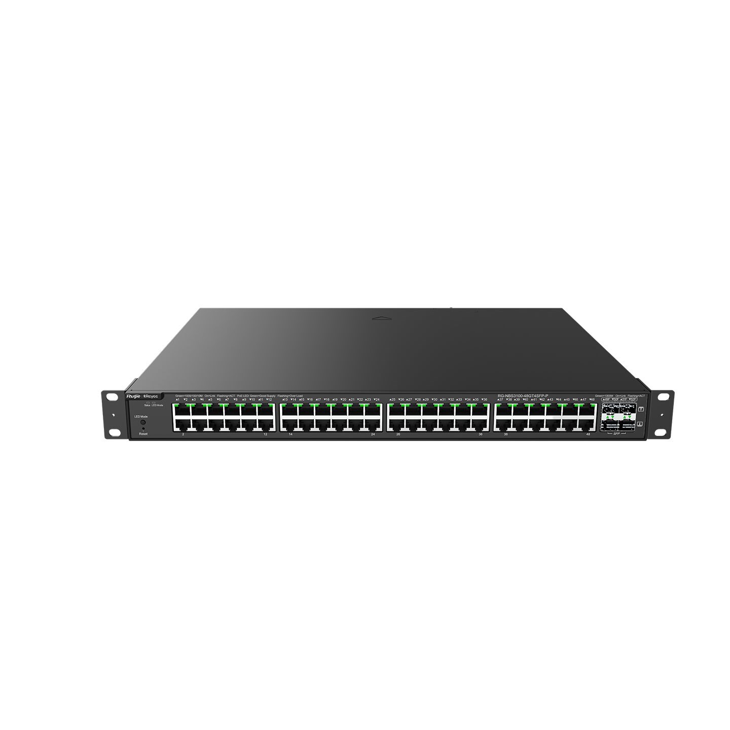 RUIJIE REYEE RG-NBS3100-48GT4SFP-P 48 PORT 10/100/1000 48 PORT POE 4 X SFP 370W RUJIE CLOUD YONETILEBILIR RACK MOUNT SWITCH
