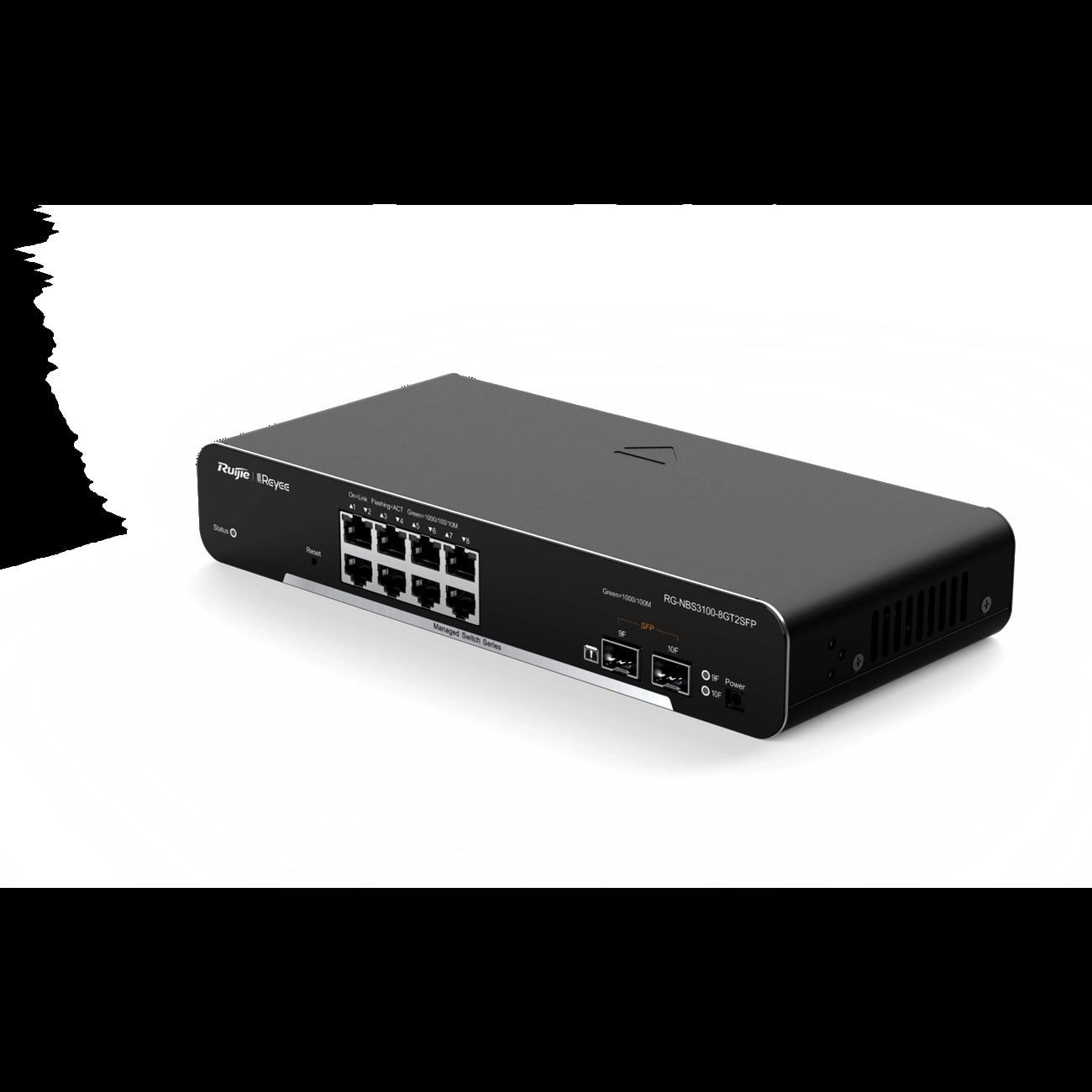 RUIJIE RG-NBS3100-8GT2SFP 8 PORT 10/100/1000 GİGABİT L2 YÖNETİLEBİLİR 2 SFP 8 PORT POE (125W) SWITCH