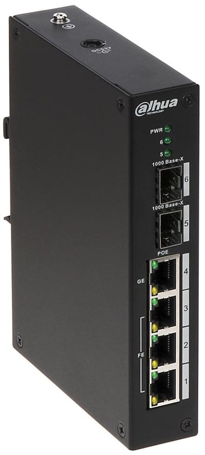 DAHUA PFS3206-4P-96 4 PORT ENDÜSTRİYEL POE SWİTCH
