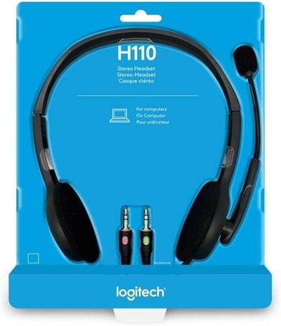 LOGİTECH H110 3.5MM KABLOLU STEREO KULAKLIK
