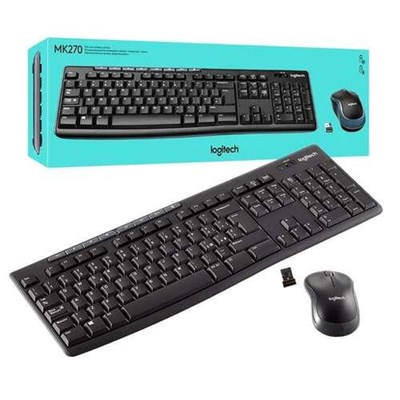 LOGİTECH MK270 KABLOSUZ KLAVYE VE MOUSE SET (920-004525)