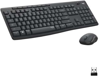 LOGİTECH MK295 KABLOSUZ KLAVYE VE MOUSE SET USB SİYAH (920-009804)