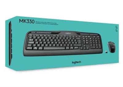 LOGİTECH MK330 KABLOSUZ TÜRKÇE Q KLAVYE VE MOUSE SETİ SİYAH (920-003988)