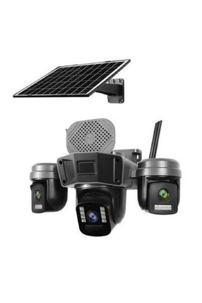 O-KAM-5210 3 KAMERALI Wİ-Fİ SOLAR PTZ KAMERA 3MP+3MP+3MP
