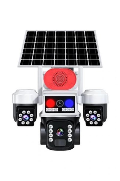O-KAM-8095 3 KAMERALI WİFİ SOLAR PTZ KAMERA