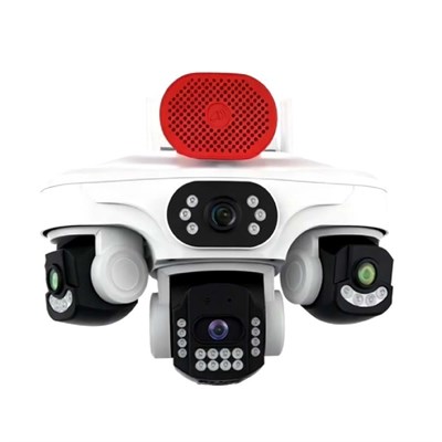 O-KAM OK-337 PREMİUM 4G 12MP 4 KAMERALI 4G SOLAR KAMERA ÇİFT PANELLİ ÇAKARLI SİRENLİ