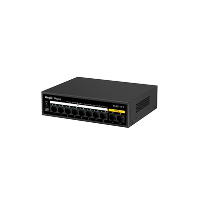 RUIJIE REYEE RG-ES110F-P 10 PORTLU 10/100 FAST ETHERNET, TAK ÇALIŞTIR SWİTCH, 8 PORT POE+ (110W)