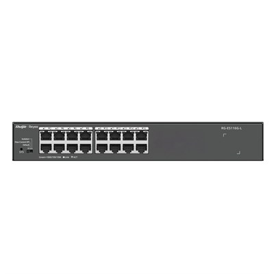 RUIJIE REYEE RG-ES116G-L 16 PORT 10/100/1000 YONETILEMEZ RACK MOUNT SWITCH METAL KASA