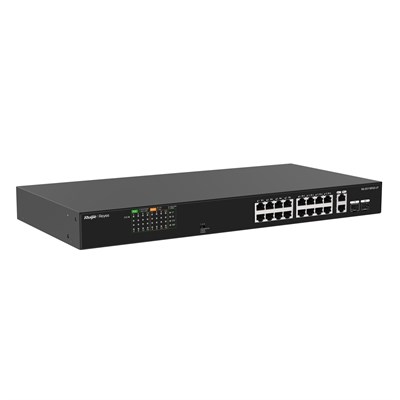 RUIJIE REYEE RG-ES118FGS-LP 16 PORT 10/100 16 PORT POE 2 X COMBO UPLINK 120W YONETILEMEZ RACK MOUNT SWITCH