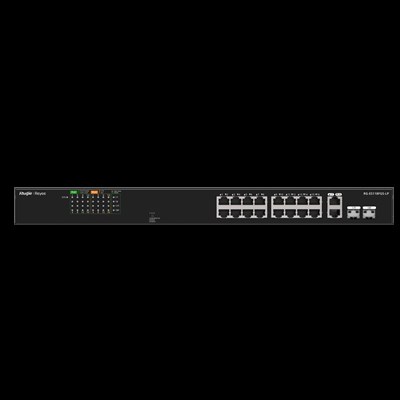RUIJIE REYEE RG-ES118FGS-LP 16 PORT 10/100 16 PORT POE 2 X COMBO UPLINK 120W YONETILEMEZ RACK MOUNT SWITCH