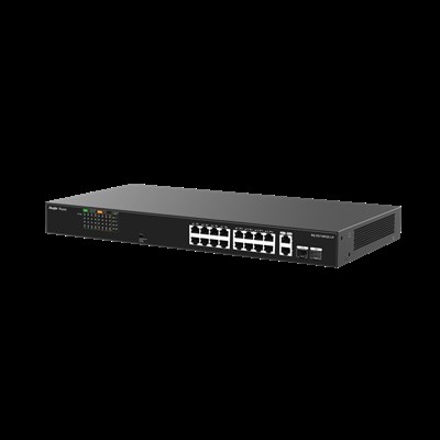RUIJIE REYEE RG-ES118FGS-LP 16 PORT 10/100 16 PORT POE 2 X COMBO UPLINK 120W YONETILEMEZ RACK MOUNT SWITCH