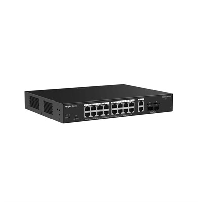 RUIJIE REYEE RG-ES220GS-LP 20 PORTLU 10/100/1000 GİGABİT, YÖNETİLEBİLİR SWİTCH, 2 SFP, 2 GİGABİT RJ45 UPLİNK, 24 PORT POE+ (130W)