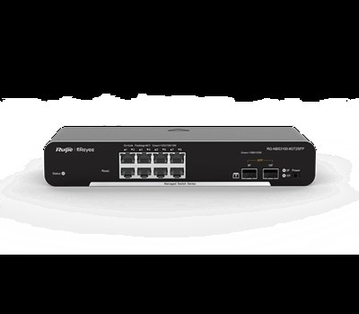 RUIJIE REYEE RG-NBS3100-8GT2SFP-P 8 PORT 10/100/1000 8 PORT POE 2 X SFP 125W RUJIE CLOUD YONETILEBILIR DESKTOP SWITCH