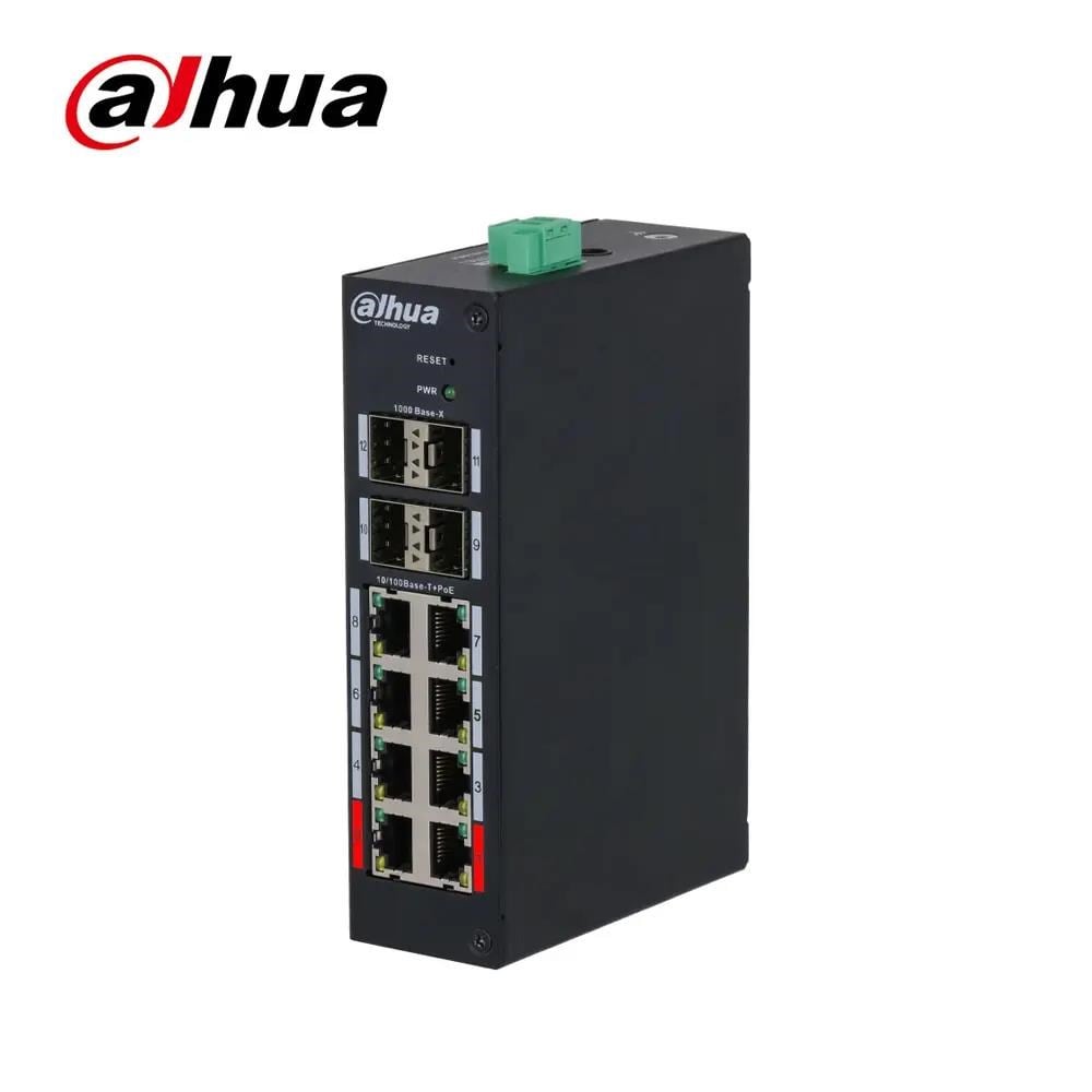DAHUA DH-HS4412-8ET-120 12 PORT YÖNETİLEBİLİR SWİTCH 8 PORT POE