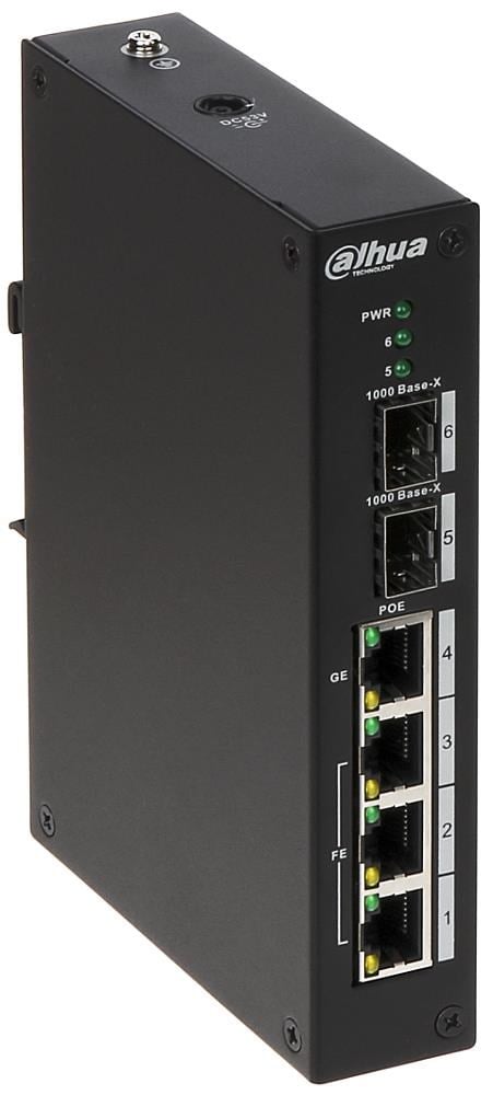 DAHUA PFS3206-4P-96 4 PORT ENDÜSTRİYEL POE SWİTCH