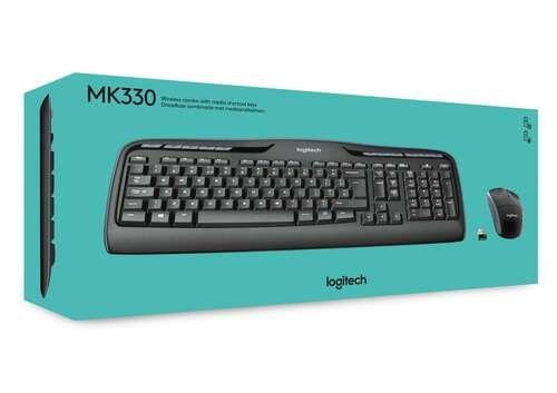 LOGİTECH MK330 KABLOSUZ TÜRKÇE Q KLAVYE VE MOUSE SETİ SİYAH (920-003988)