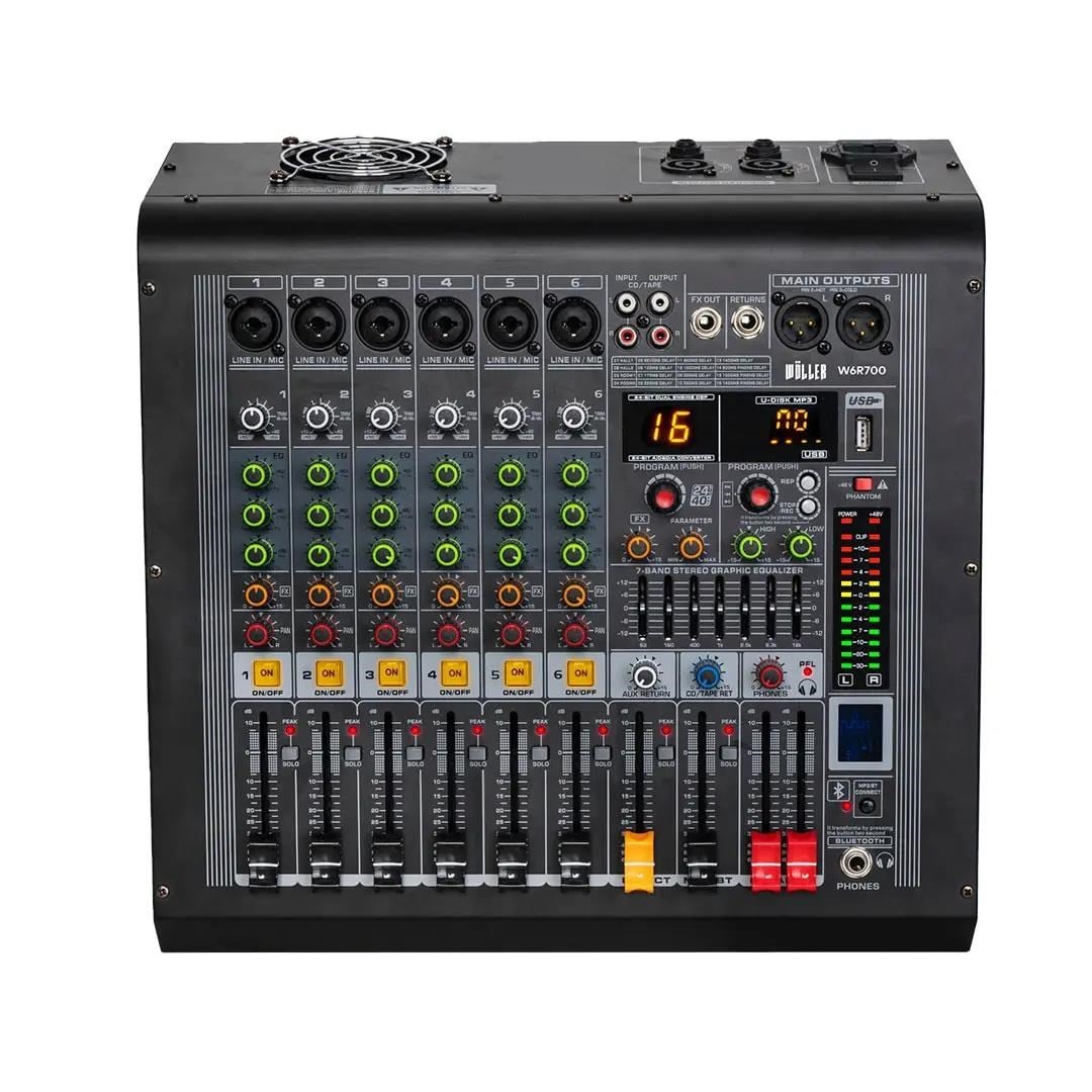 WÖLLER W-6R700 6KANAL POWER MİXER
