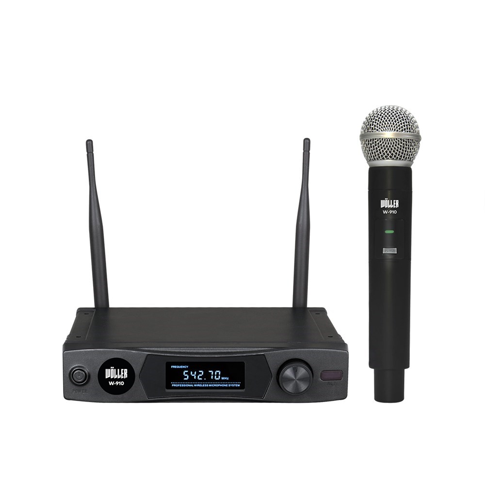 WÖLLER W-910E TEK EL UHF ÇEŞİTLİ FREKANSLI TELSİZ MİKROFONU
