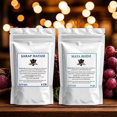 Alman Şarap Mayası 6gr ve Besin 10 gr