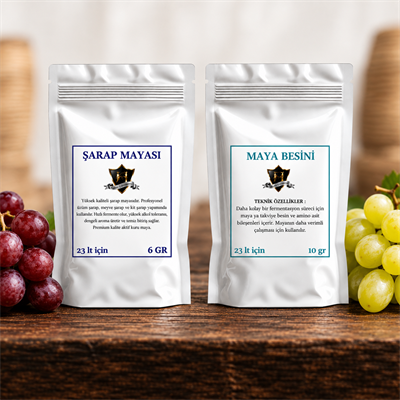Alman Şarap Mayası 6gr ve Besin 10 gr