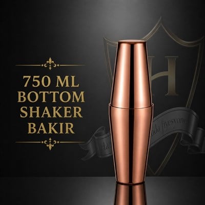 Boston Bakır Kokteyl Shaker 750 ml