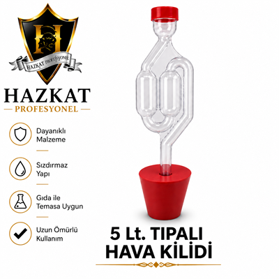 Hava Kilidi 5lt Tıpalı Set