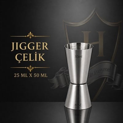 Jigger Çelik 25ml-50ml