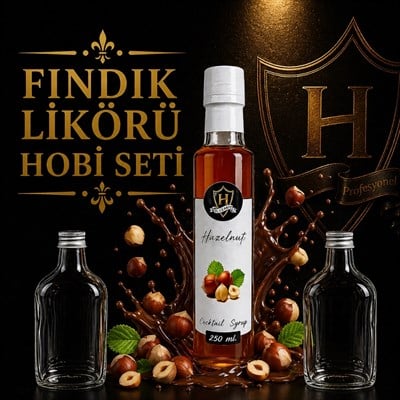 Pratik Likör Yapım Hobi Seti Fındık
