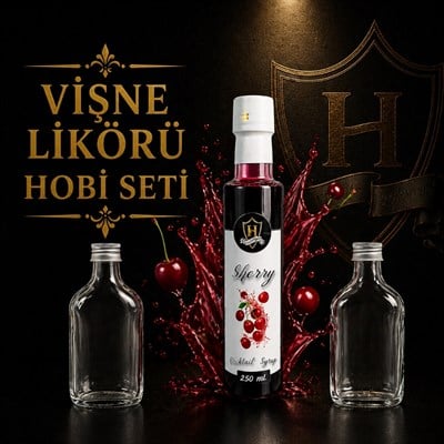 Pratik Likör Yapım Hobi Seti Vişne