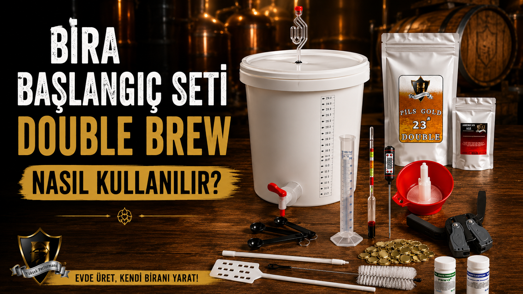 Evde bıra yapımı,Kıt bırası nasıl kullanılır,Evde bıra nasıl yapılır,Fermentasyon ekıpmanları,Bira yapımı