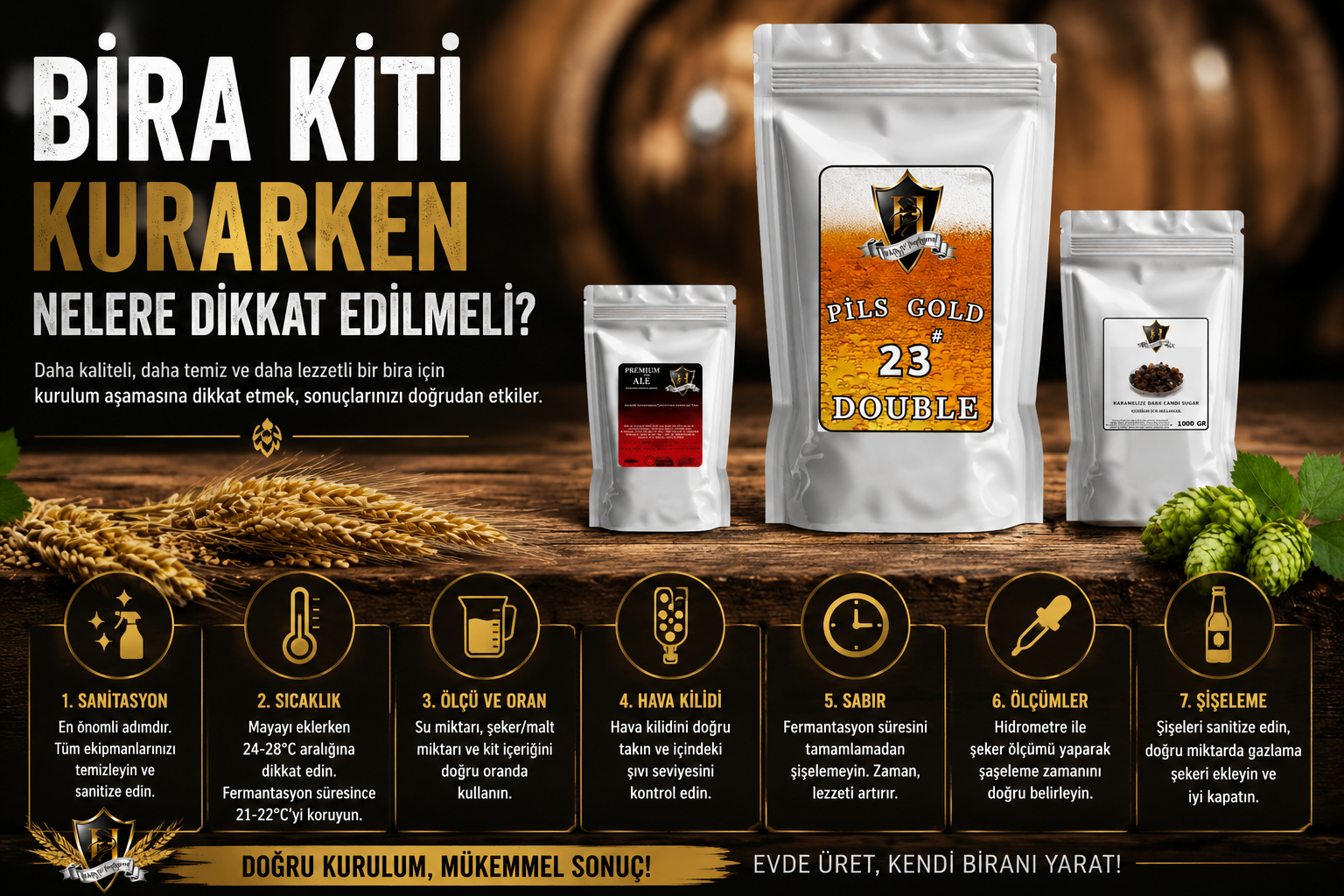 Bira kiti nasıl kurulur,Bira nasıl yapılır,Evde bıra nasıl yapılır