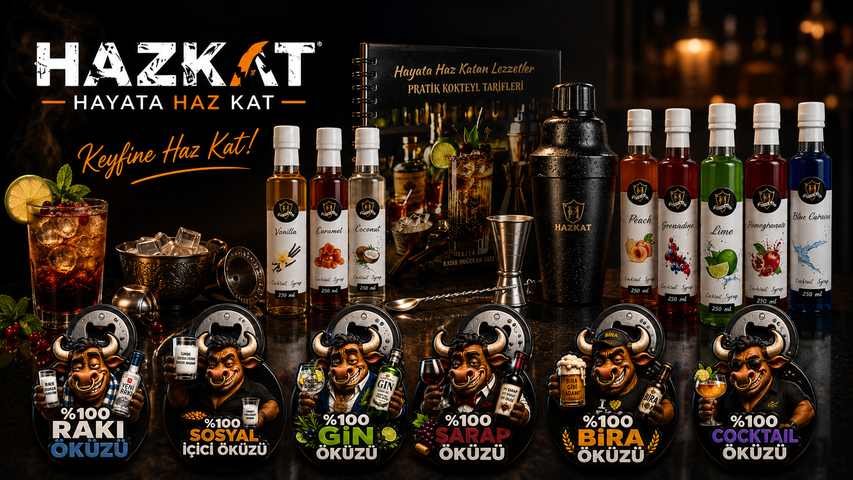 mutfak aksesuarları,bar ürünleri,şişe açacağı,Kokteyl yapımı,Kokteyl ekipmanları,Kokteyl şurupları,Mocktail şurupları,Kahve şurupları