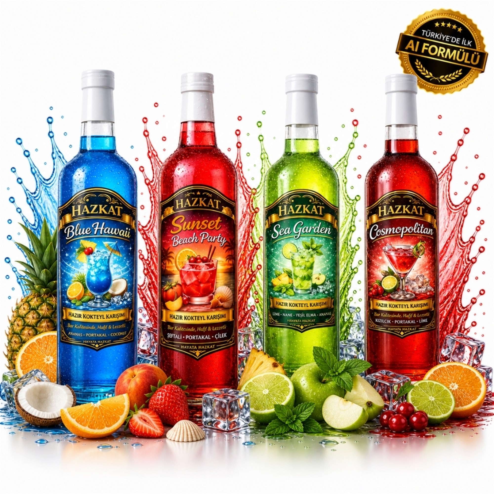 Hazkat Expert Set Alkolsüz Kokteyl Mocktail Hazır Karışım