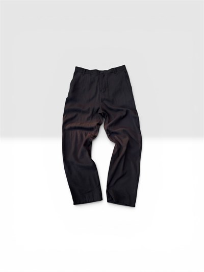 Tensel Kumaş Siyah Baggy Pantolon