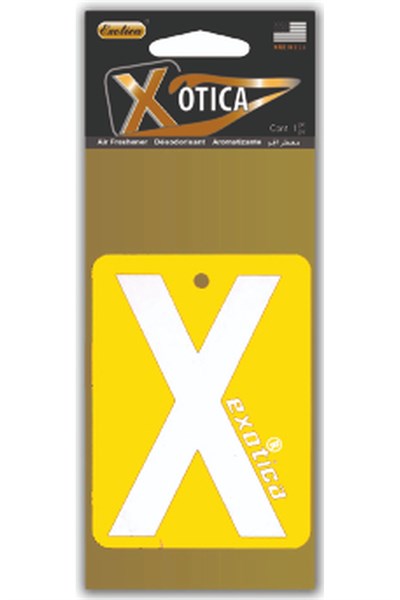 Fresheners Original X Card Vanilla Oto Asma Koku (Made In Usa)